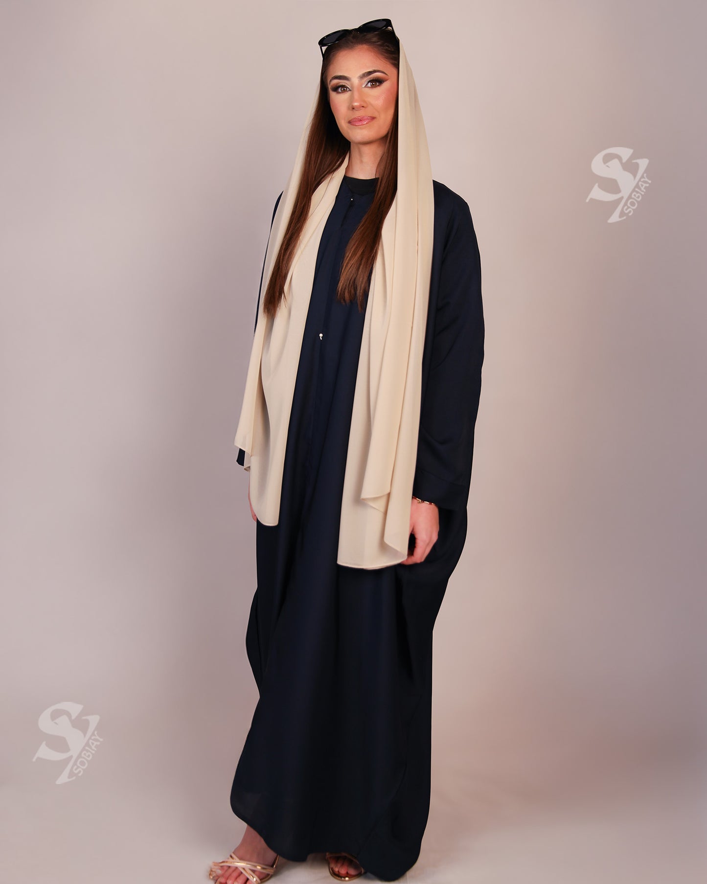 Blue Kaftan Kaliji – Elegant & Modest for Ramadhan SY12