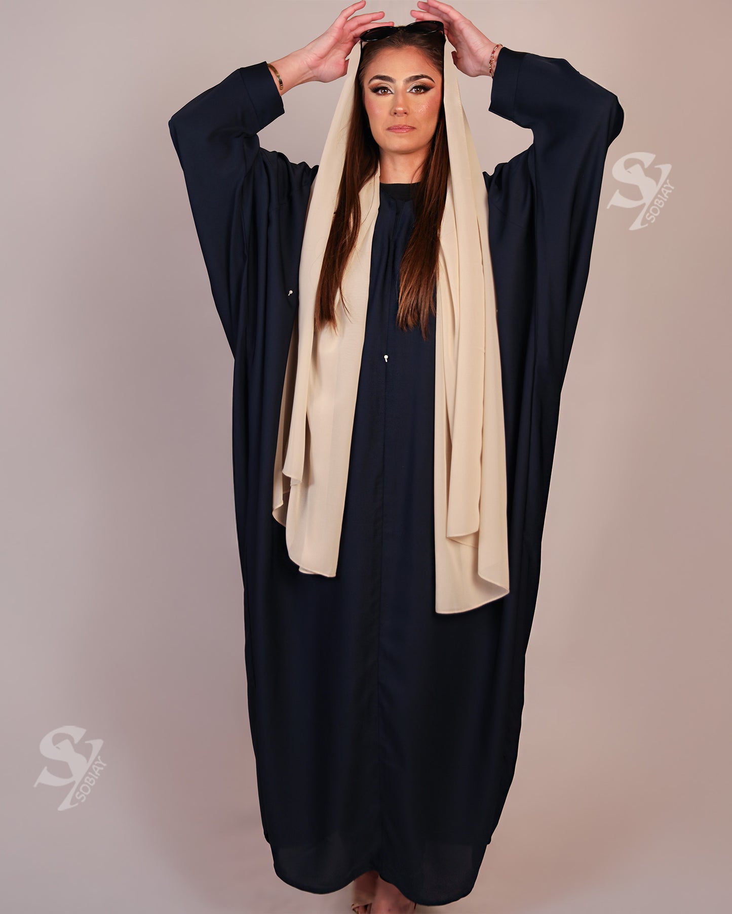 Blue Kaftan Kaliji – Elegant & Modest for Ramadhan SY12