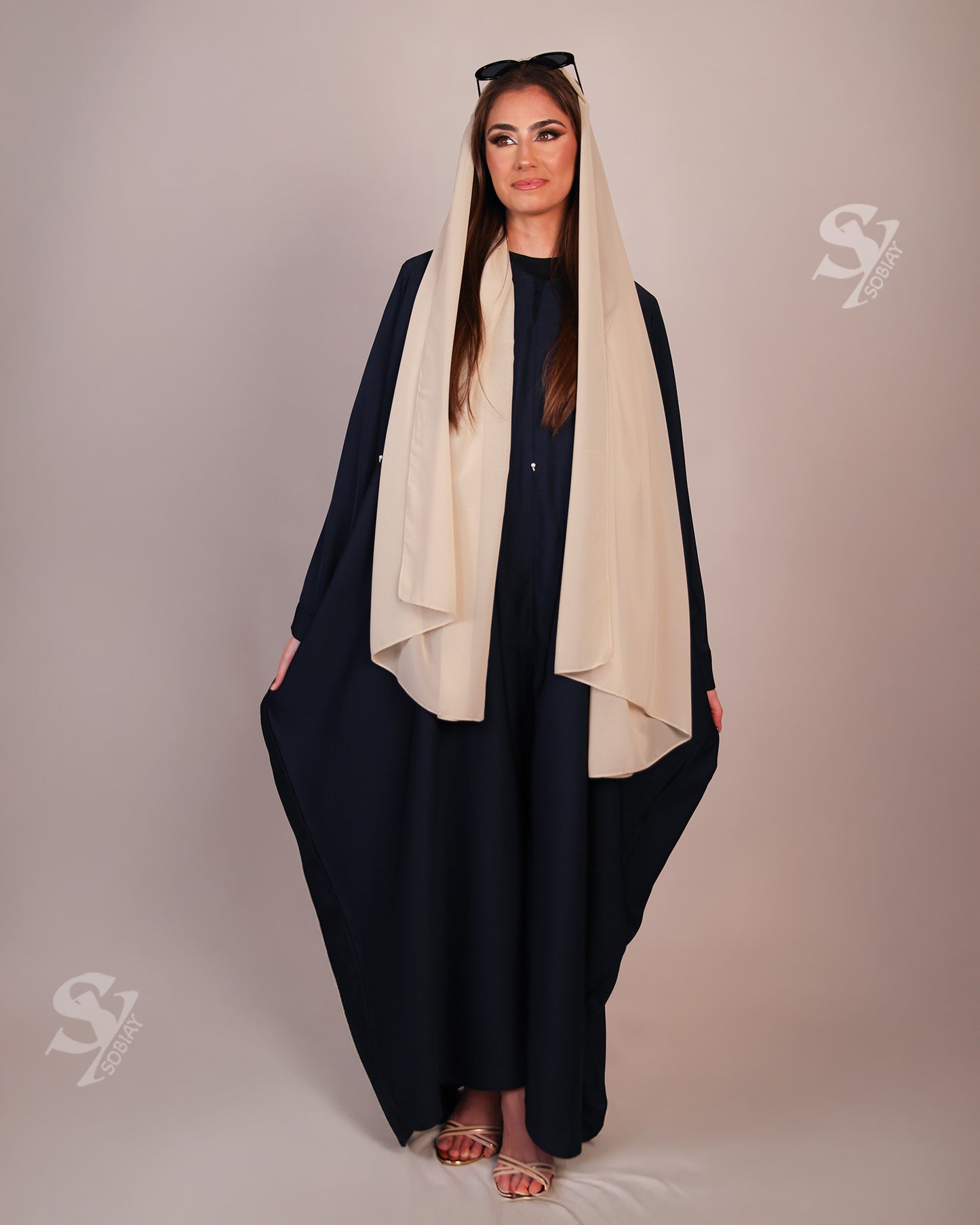 Blue Kaftan Kaliji – Elegant & Modest for Ramadhan SY12