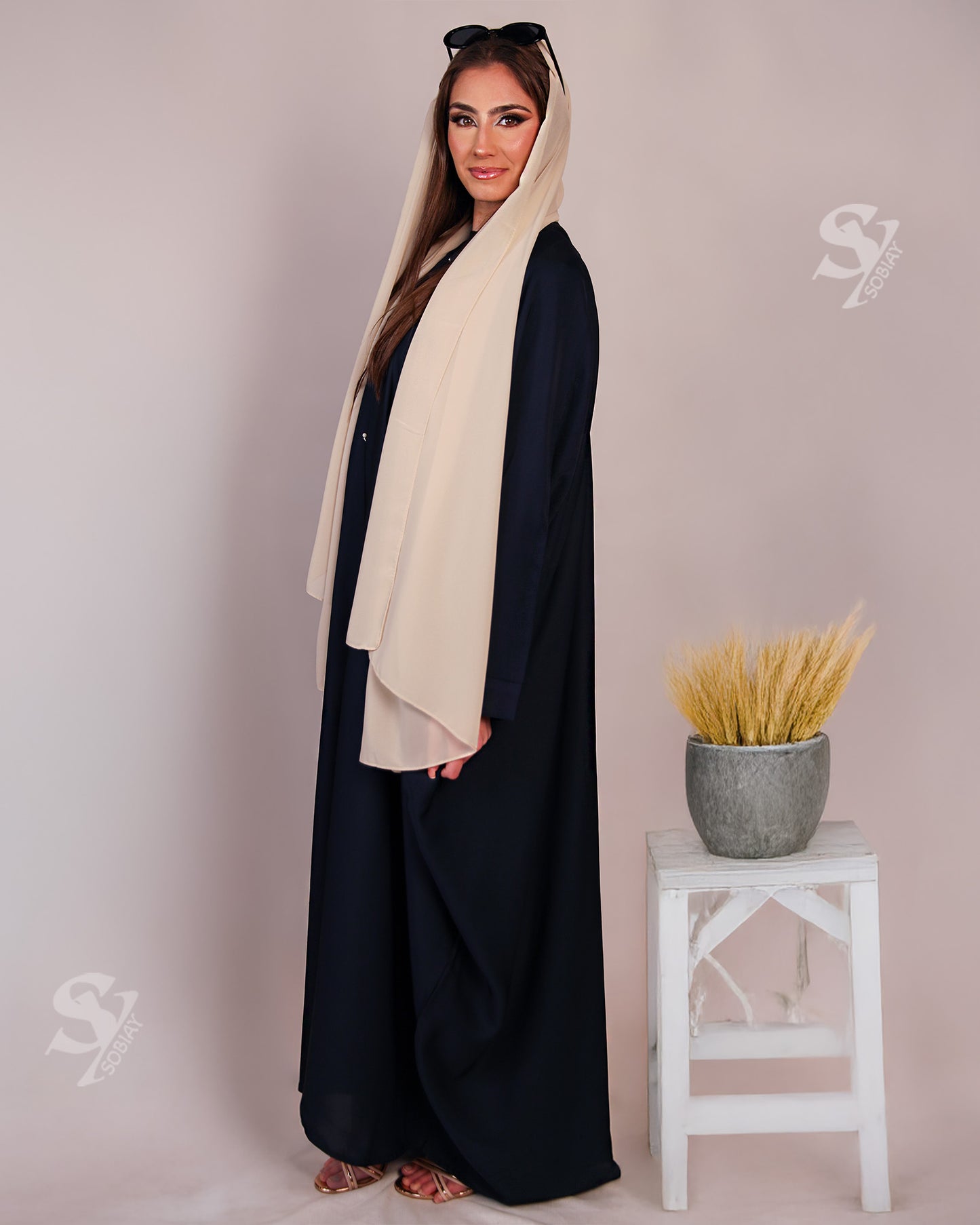 Blue Kaftan Kaliji – Elegant & Modest for Ramadhan SY12